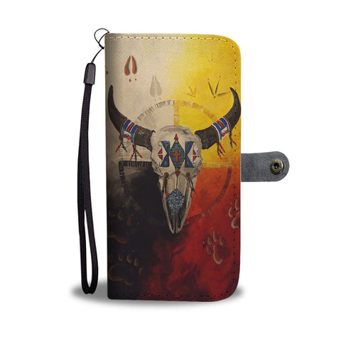 Bison Medicine Wheels Native American Pride Wallet Phone Case no link
