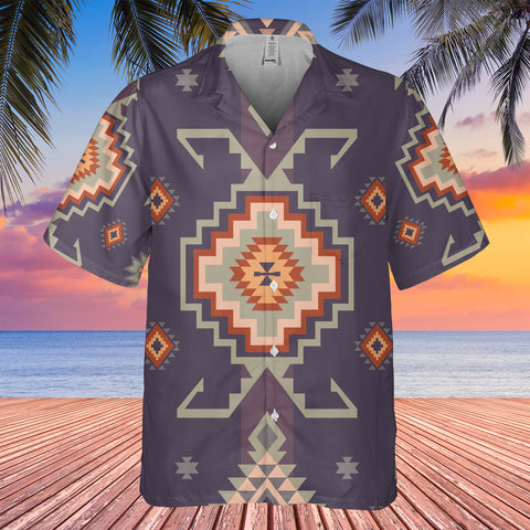 Powwow StoreGBHW00016 Pattern Black Hawaiian Shirt 3D