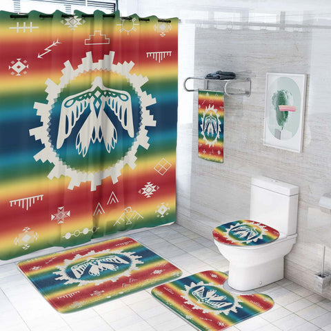 Powwow Store gb nat00077 thunderbird rainbow bathroom set