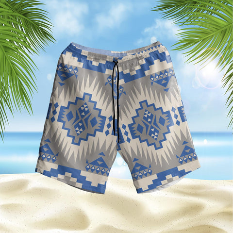 Powwow StoreGBNAT00749 Pattern Native Hawaiian Shorts