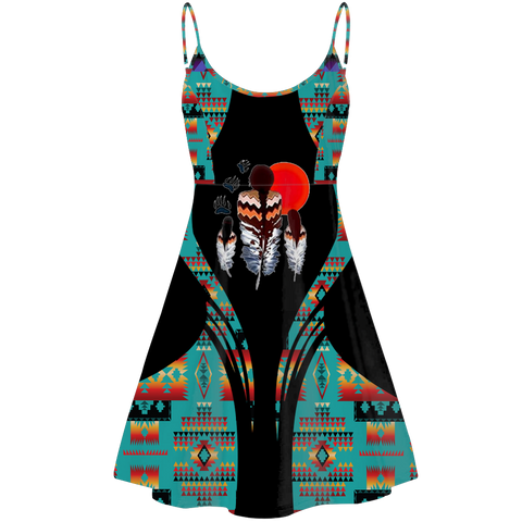 Powwow StoreSTD0072  Pattern Native American Strings Dress