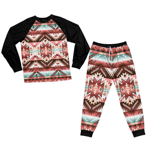 Powwow Store gb nat00540 red vector tribal pajamas set