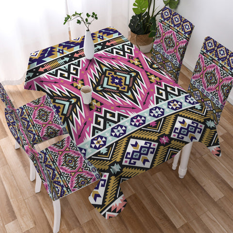 Powwow StoreTBC0017 Pattern Gray Tribal Native Tablecloth