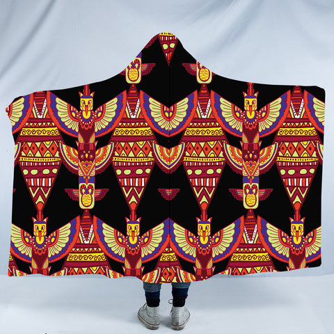 Powwow Store gb nat00583 ethnic pattern hooded blanket