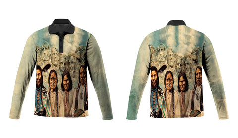 Powwow Store gb nat00198 founding fathers native american polo long sleeve