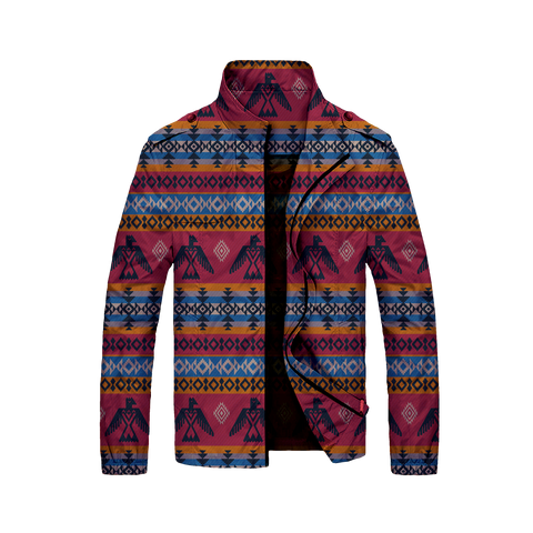 Powwow StoreGBNAT00029 Red Thunderbird Native 3D Jacket