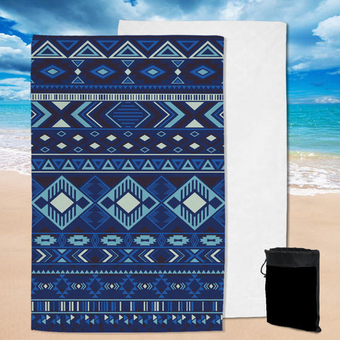 Powwow Store gb nat00407 navy pattern native pool beach towel