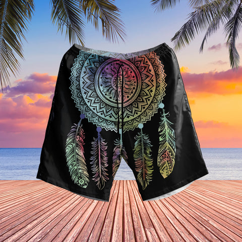 Powwow StoreGBNAT00151Mandala Dreamcatcher Native American  Hawaiian Shorts