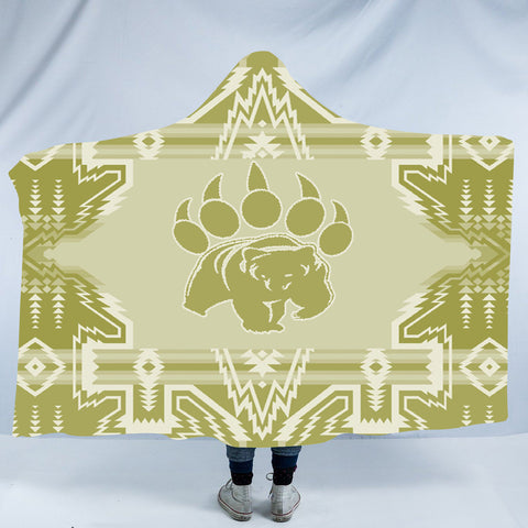 Powwow StoreHDB020 Pattern Native American Design Hooded Blanket
