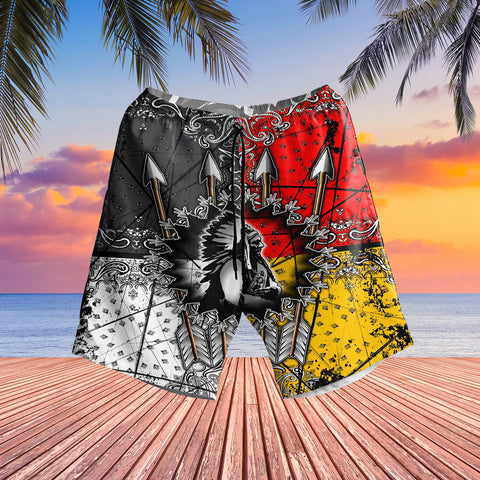 Powwow StoreGBNAT00015 Chief Arrow Native American  Hawaiian Shorts