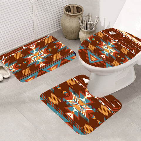 Powwow Store gb nat00580 pattern with birds mat 3 pieces