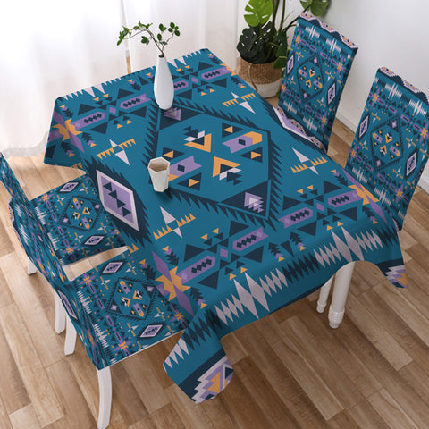 Powwow StoreGBNAT00740 Pattern Tribal Native Tablecloth