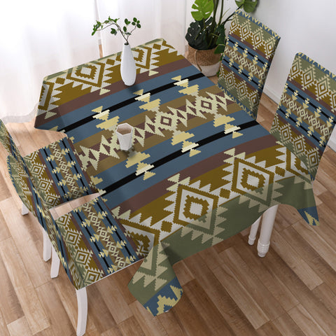 Powwow StoreGBNAT00750 Pattern Tribal Native Tablecloth