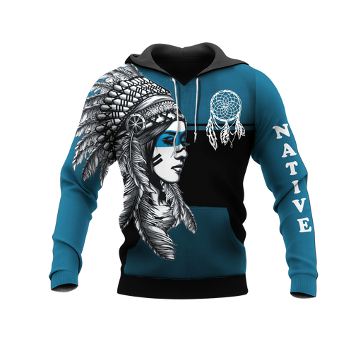 Powwow StoreHD000142 Native American Pride  3D Hoodie