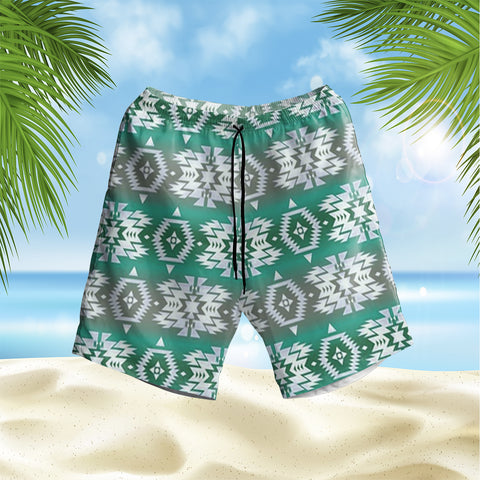 Powwow StoreGBHS00023 Pattern Native Hawaiian Shorts