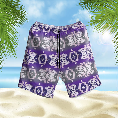 Powwow StoreGBHS00024 Pattern Native Hawaiian Shorts
