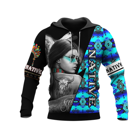 Powwow StoreHD000145 Native American Pride  3D Hoodie