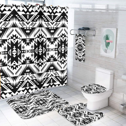 Powwow StoreBS000126 Pattern Native American Bathroom Set