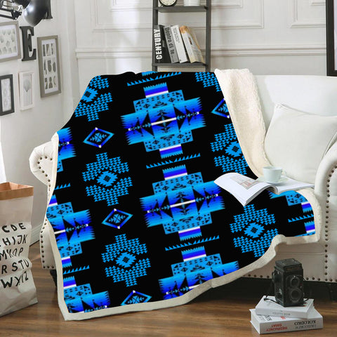 Powwow StoreBLK0025 Pattern Tribal Native Blanket