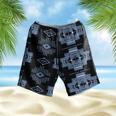 Powwow StoreGBHS00033 Pattern Native Hawaiian Shorts