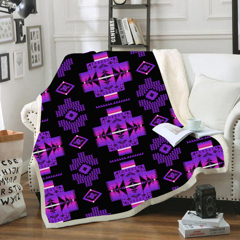 Powwow StoreBLK0023 Pattern Tribal Native Blanket