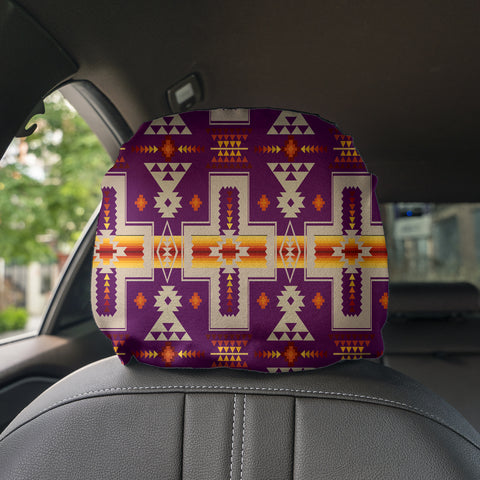 Powwow StoreGBNAT0006209 Pattern Native Headrest Cover