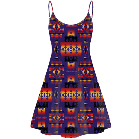 Powwow Store gb nat00046 11 purple tribe pattern native american strings dress