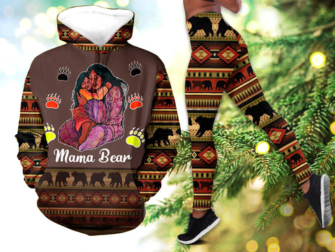Powwow StoreHLS0077 Pattern Native 3D Hoodie Legging Set
