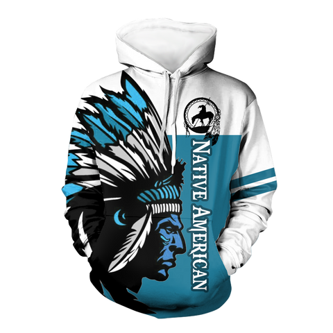Powwow StoreHD000234 Native Chief Pride 3D Hoodie