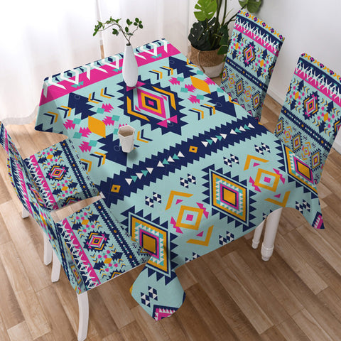 Powwow StoreGBNAT00741 Pattern Tribal Native Tablecloth