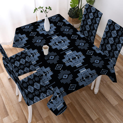 Powwow StoreGBNAT0072005 Tribe Design Native American Tablecloth