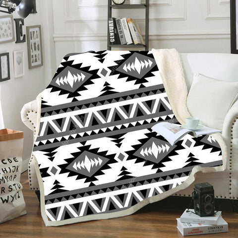 Powwow StoreBLK0019 Pattern Tribal Native Blanket
