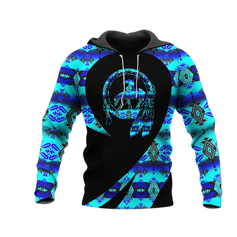 Powwow StoreHD000244 Pattern Native Pride 3D Hoodie