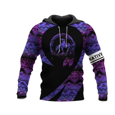 Powwow StoreHD000252 Pattern Native Pride 3D Hoodie
