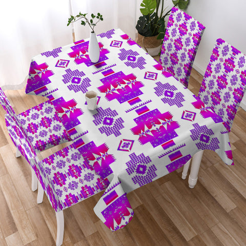 Powwow StoreGBNAT0072010 Tribe Design Native American Tablecloth