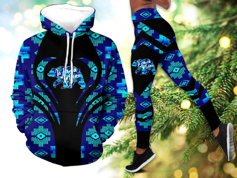 Powwow StoreHLS0085 Pattern Native 3D Hoodie Legging Set