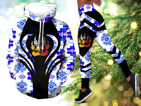 Powwow StoreHLS0086 Pattern Native 3D Hoodie Legging Set