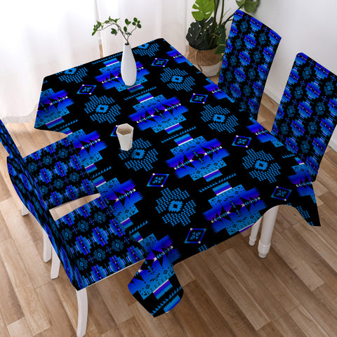 Powwow StoreGBNAT0072002 Tribe Design Native American Tablecloth