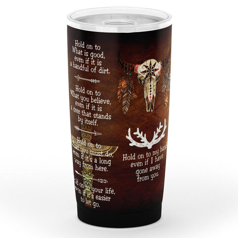Powwow Store bison feather quotes native american tumbler