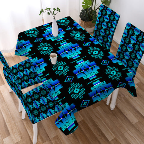 Powwow StoreGBNAT0072004 Tribe Design Native American Tablecloth
