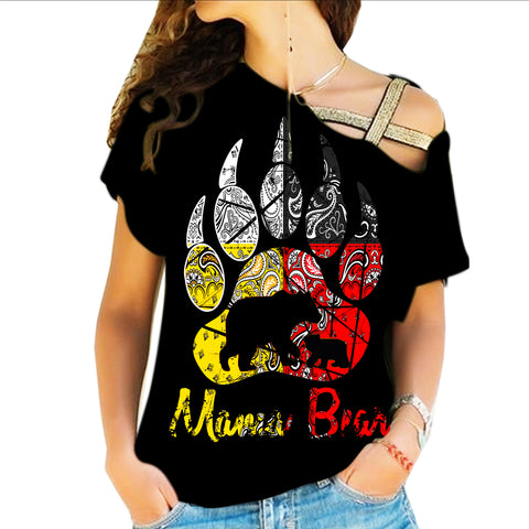 Powwow Store gb nat00085 mama bear native american cross shoulder shirt native american
