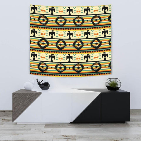 Thunderbird Tribal Native American Tapestry - Powwow Store
