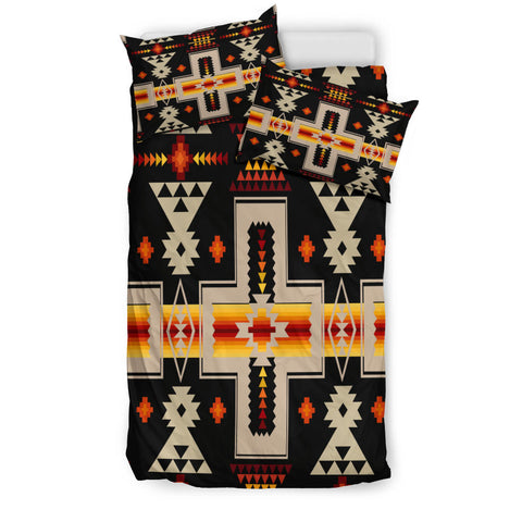 Powwow Store black native tribes pattern native american bedding sets
