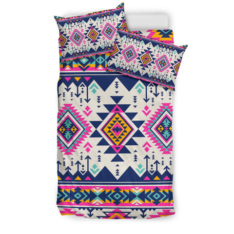 Powwow Store gb nat00316 pink pattern native american bedding set
