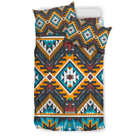 Powwow Store gb nat00406 yellow aztec geometric bedding set