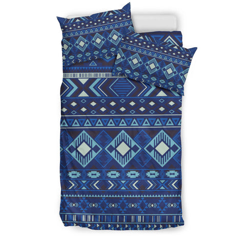 Powwow Store gb nat00407 navy pattern native bedding set