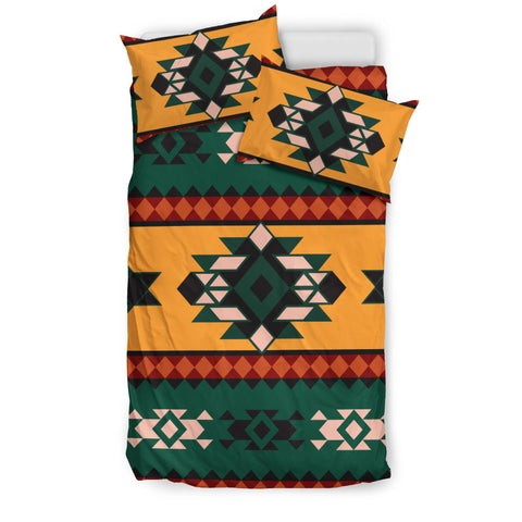 Powwow Store gb nat00408 aztec geometric pattern bedding set