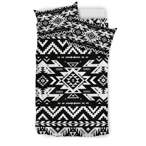 Powwow Store gb nat00441 black pattern native bedding set