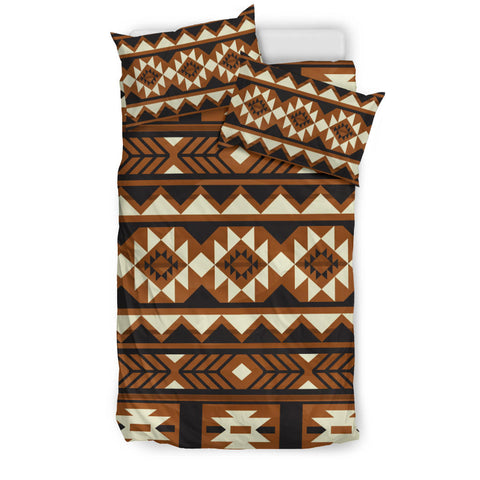 Powwow Store gb nat00508 brown pattern native bedding set