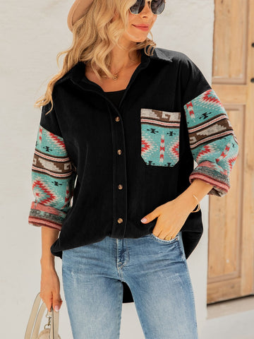 Powwow StoreAztec Ethnic Style Printed Jacket Coat Women Autumn Winter New